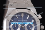 Audemars Piguet Royal Oak 41MM Seiko VK64 Quartz Stainless Steel Case/Bracelet with Blue Dial and Stick Markers