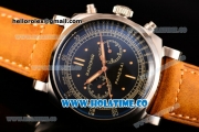 Panerai Radiomir 1940 Chronograph ORO Branco PAM 520 Asia Automatic Steel Case with Black Dial and Dot Markers