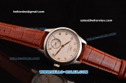 IWC Portuguese Swiss ETA 2836 Automatic Steel Case with White Dial and Gold Numeral Markers