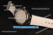 Hublot Classic Fusion 9015 Auto PVD Case with White Dial and White Leather Strap