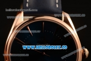 Omega De Ville Tresor Master Co-Axial Clone 8800 Automatic Rose Gold Case with Blue Dial and Blue Leather Strap - (YF)