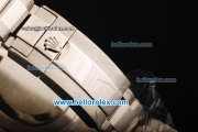 Rolex GMT Master II Swiss ETA 2836 Automatic Movement Full Steel with Black Dial and Diamond Bezel