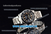 Rolex Submariner Vintage Tiffany & Co Asia 2813 Automatic Steel Case with Black Dial Orange Dots Markers and Steel Bracelet