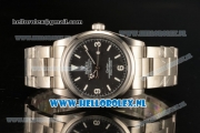 Rolex Explorer Cartier Steel Case Asia Auto with Black Dial and Steel Bracelet