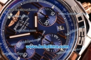 Breitling Chronomat B01 Chrono Swiss Valjoux 7750 Automatic Steel Case with Blue Dial and Roman Numeral Markers 1:1 Orignal (H)