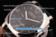 Panerai PAM312 Luminor Marina 1950 3 Days P.9000 Automatic Steel Case with Black Dial and Green Markers - Super LumiNova 1:1 Original (ZF)