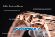 Patek Philippe Nautilus Clone PP 315 Automatic Rose Gold Case/Bracelet with Black Dial (BP)