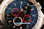 Tag Heuer Link Calibre 36 Chronograph Miyota Quartz Movement Full Steel with Blue Dial and Stick Markers