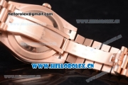 Rolex Day Date II Swiss ETA 2836 Automatic Rose Gold Case/Bracelet with Pink Dial and Roman Numeral Markers (BP)