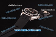 Omega Seamaster Planet Ocean Swiss ETA 2836 Automatic Steel Case with Black Dial and Black Rubber Strap