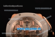 Audemars Piguet Royal Oak Offshore Clone AP Calibre 3126 Automatic Rose Gold with Grey Dial and Arabic Numeral Markers- Steel Bezel (EF)