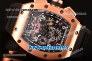 Richard Mille RM005 FM Asia Automatic Rose Gold Case with Skeleton Dial and Black Inner Bezel