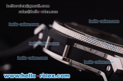 Hublot Big Bang Swiss Valjoux 7750 Automatic Movement Steel Case with Titanium Bezel and Black Dial-Black Rubber Strap