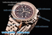 Breitling Bentley GT II Chrono Swiss Valjoux 7750-SHG Automatic Steel Case with Stick Markers and Brown/Black Dial