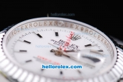 Rolex Datejust Turn-O-Graph Oyster Perpetual Automatic Movement with White Dial