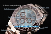 Rolex Daytona II Asia 3836 Automatic Full Steel with Blue Dial and Stick Markers