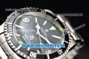 Rolex Submariner Vintage Asia 2813 Automatic Steel Case with Black Dial Yellow Dots Markers and Steel Bracelet