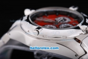 Tag Heuer aquaracer Quartz Movement with Red Dial and SS Strap
