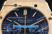 Audemars Piguet Royal Oak Miyota Quartz Yellow Gold Case/Bracelet with Blue Dial and Stick Markers
