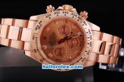 Rolex Daytona Chronograph Automatic Movement Rose Gold Case with Rose Gold Dial