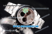 Rolex Daytona Clone Rolex 4130 Automatic Stainless Steel Case/Bracelet with White Dial and Arabic Numeral Markers (BP)