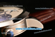 Patek Philippe Grand Complication ST25 Automatic Steel Case with White Dial and Brown Leather Strap - ETA Coating