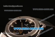 Hublot Classic Fusion Tourbillon Swiss Tourbillon Manual Winding Steel Case with Black Dial and Black Leather Strap (ZF)
