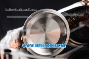 Rolex Datejust Clone Rolex 3135 Automatic Two Tone Case/Bracelet with Rose Gold Dial and Stick Markers (BP)