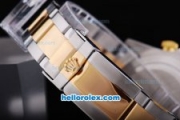 Rolex Daytona Oyster Perpetual Chronometer Automatic ETA Case Two Tone with Diamond Bezel,Black Dial and Diamond Marking