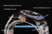 Rolex GMT Master Pro Hunter Asia 2813 Automatic Full PVD with Black/Blue Bezel and White Markers (BP)