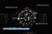 Rolex Submariner Automatic Movement PVD Case with Black Dial - Black Bezel and Black Rubber Strap