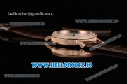 Breguet Classique Japanese Miyota 9015 Automatic Movement Rose Gold White Dial and Arabic Numeral Markers Leather Strap (FF)