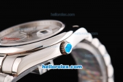 Rolex Datejust II Oyster Perpetual Automatic Movement Silver White Dial with Stick Marker and SS Strap