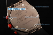 Audemars Piguet Royal Oak Offshore Chronograph Swiss Valjoux 7750 Automatic Movement Titanium Case with Black Bezel and White Arabic Numerals