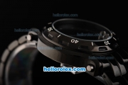 Chopard Happy Sport Miyota Quartz Movement PVD Case with PVD Bezel and Black Dial-Lady Size