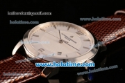 Vacheron Constantin Patrimony Miyota 9015 Automatic Steel Case with White Dial and Stick/Arabic Numeral Markers