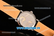 Cartier Rotonde Second Time Zone Day/Night Asia Manual Winding Steel Case with White Dial and Roman Numeral Markers