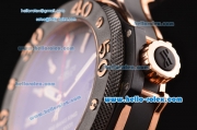 Hublot Big Bang King Swiss Valjoux 7750-CHG Automatic Rose Gold Case with Stick Markers Black Dial and Black Bezel