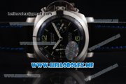 Panerai Luminor 1950 Chrono Flyback PAM 331 Swiss Valjoux 7750 Automatic Steel Case with Black Dial and Black Leather Strap Dot/Arabic Numeral Markers Panerai Luminor 1950 Chrono Flyback PAM 331 Swiss Valjoux 7750 Automatic Steel Case with Black Dial and Black Leather Strap Dot/Arabic Numeral Markers