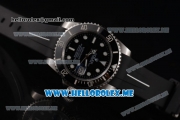 Rolex Submariner Swiss ETA 2836 Automatic Steel Case with Black Dial and Dot Markers Black Rubber Strap