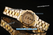 Tag Heuer Aquaracer Swiss ETA Quartz Movement Steel Case with Diamond Bezel and Two Tone Strap