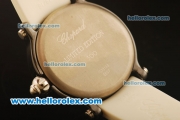 Chopard Happy Sport Swiss ETA Quartz Ceramic Case with White Dial and White Rubber Strap 1:1 Original