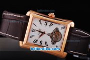 Piaget Emperador Automatic Tourbillon Rose Gold Case and White Dial