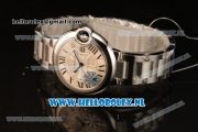 Cartier Ballon Bleu De Large Swiss ETA 2836 Automatic Steel Case Silver Dial Roman Numeral Markers and Steel Bracelet - 1:1 Original