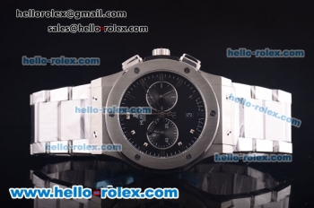 Hublot Classic Fusion Miyota Quartz Full Steel with Black Dial-7750 Coating