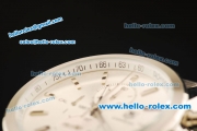 Tag Heuer Carrera Chronograph Miyota Quartz Movement Full Steel with Silver Dial and Stick Markers-7750 Coating