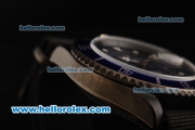 Rolex Submariner Automatic Movement PVD Case with Blue Dial - Blue Bezel and Black Nylon Strap