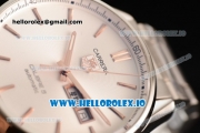 Tag Heuer Carrera Calibre 5 Swiss ETA 2824 Automatic Steel Case White Dial With Stick Markers Steel Bracelet