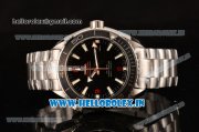 Omega Seamaster Planet Ocean Clone 8500 Automatic Full Steel with Black Dial and Stick Markers - 1:1 Original (AT)