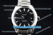 Omega Seamaster Aqua Terra 150M Clone Omega 8500 Automatic Stainless Steel Case/Bracelet with Black Dial (YF)